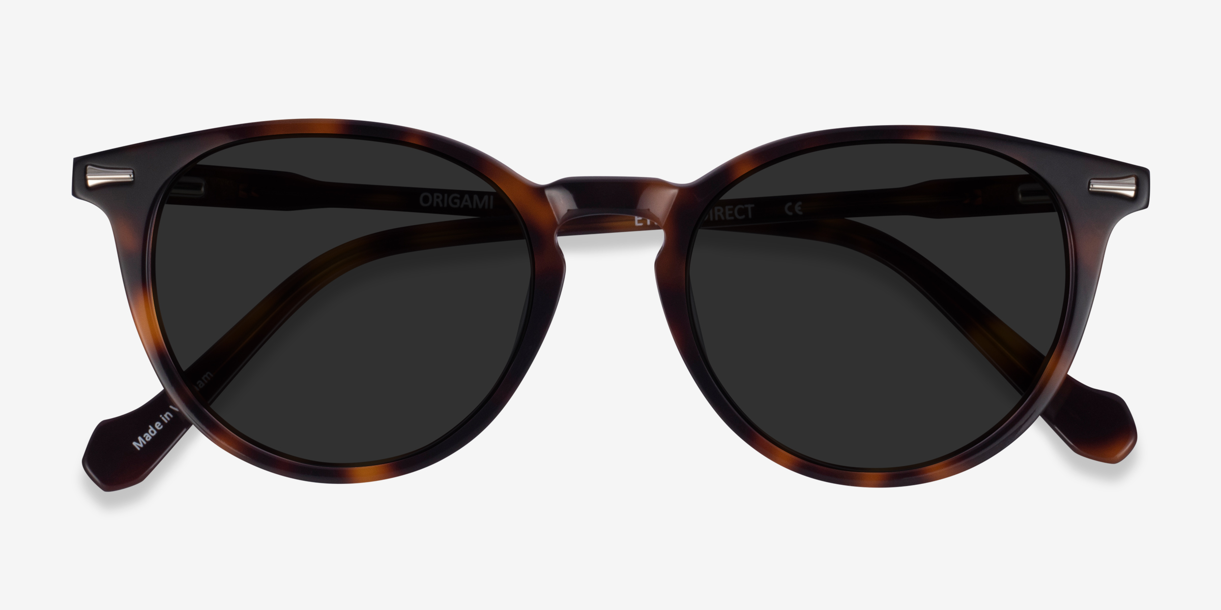 Origami - Round Tortoise Frame Sunglasses | Eyebuydirect