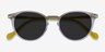 Origami Clear Yellow AcetateSunglass Frames from EyeBuyDirect, Closed View