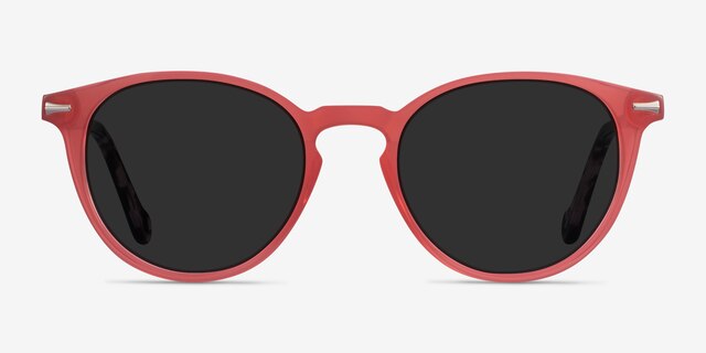 Origami Coral Tortoise AcetateSunglass Frames from EyeBuyDirect, Front View