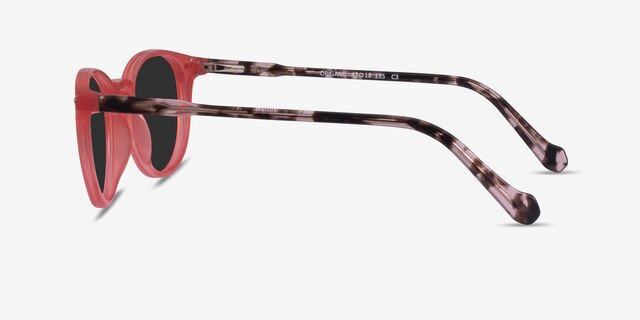Origami Coral Tortoise AcetateSunglass Frames from EyeBuyDirect, Side View