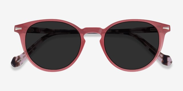 Origami Coral Tortoise AcetateSunglass Frames from EyeBuyDirect, Closed View