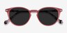 Origami Coral Tortoise AcetateSunglass Frames from EyeBuyDirect, Closed View