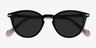 Origami Black Pink AcétateSoleil de Lunette de vue d'EyeBuyDirect, Vue Rapprochée