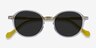 Ice Cream Clear Yellow AcetateSunglass Frames from EyeBuyDirect, Closed View