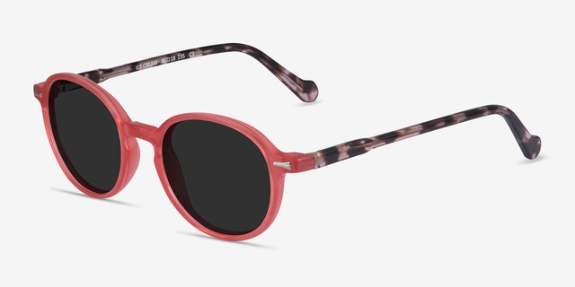 Ice Cream Coral Tortoise AcetateSunglass Frames from EyeBuyDirect, Angle View