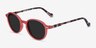 Ice Cream Coral Tortoise AcetateSunglass Frames from EyeBuyDirect, Angle View