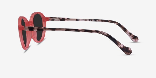Ice Cream Coral Tortoise AcetateSunglass Frames from EyeBuyDirect, Side View