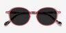 Ice Cream Coral Tortoise AcetateSunglass Frames from EyeBuyDirect, Closed View