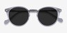 Fun Glitter Clear AcetateSunglass Frames from EyeBuyDirect, Closed View