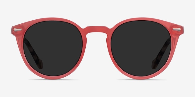 Fun Coral Tortoise AcetateSunglass Frames from EyeBuyDirect, Front View