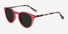 Fun Coral Tortoise AcetateSunglass Frames from EyeBuyDirect, Angle View