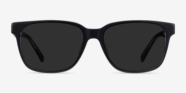 Rooney Black AcetateSunglass Frames from EyeBuyDirect, Front View