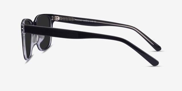 Rooney Black AcetateSunglass Frames from EyeBuyDirect, Side View