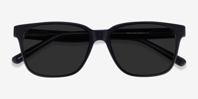 Rooney Black AcetateSunglass Frames from EyeBuyDirect, Closed View