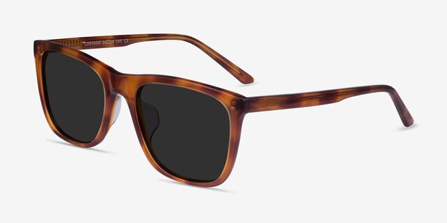 Cortado Honey Tortoise AcetateSunglass Frames from EyeBuyDirect, Angle View