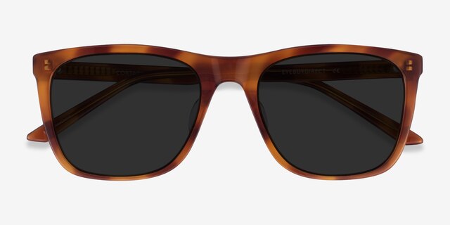 Cortado Honey Tortoise AcetateSunglass Frames from EyeBuyDirect, Closed View