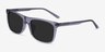 Silvio Clear Gray AcetateSunglass Frames from EyeBuyDirect, Angle View