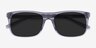 Silvio Clear Gray AcetateSunglass Frames from EyeBuyDirect, Closed View