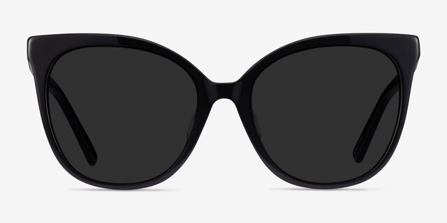 Gelato Black AcetateSunglass Frames from EyeBuyDirect, Front View