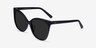 Gelato Black AcetateSunglass Frames from EyeBuyDirect, Angle View