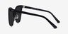 Gelato Black AcetateSunglass Frames from EyeBuyDirect, Side View