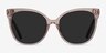 Gelato Champagne AcetateSunglass Frames from EyeBuyDirect, Front View