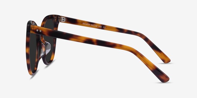 Gelato Tortoise AcetateSunglass Frames from EyeBuyDirect, Side View