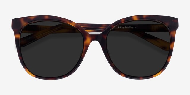 Gelato Tortoise AcetateSunglass Frames from EyeBuyDirect, Closed View