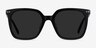 Parasol Black AcetateSunglass Frames from EyeBuyDirect, Front View