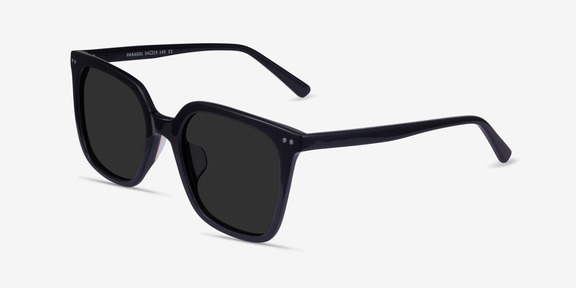 Eyebuydirect Parasol Square Black Sunglasses NIB Parasol - Square Black Frame Prescription Sunglasses  main image 3