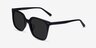 Parasol Black AcetateSunglass Frames from EyeBuyDirect, Angle View