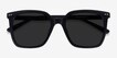 Parasol Black AcetateSunglass Frames from EyeBuyDirect, Closed View