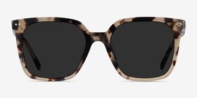 Parasol Light Tortoise Acétate Soleil de Lunette de vue d'EyeBuyDirect, Vue de Face