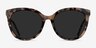 Cinematic Ivory Tortoise AcetateSunglass Frames from EyeBuyDirect, Front View