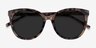 Cinematic Ivory Tortoise AcetateSunglass Frames from EyeBuyDirect, Closed View