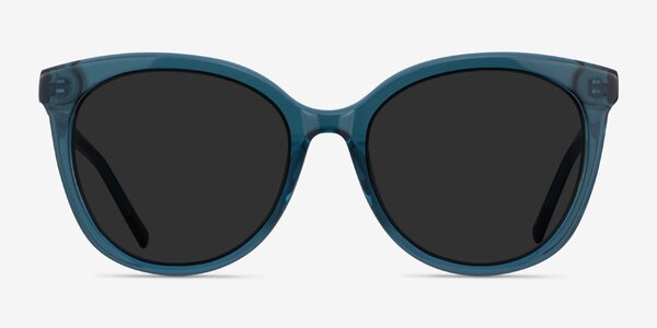 Cinematic Clear Teal Acetate Sunglass Frames