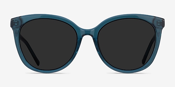 Cinematic Clear Teal Acetate Sunglass Frames