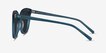 Cinematic Clear Teal AcetateSunglass Frames from EyeBuyDirect, Side View