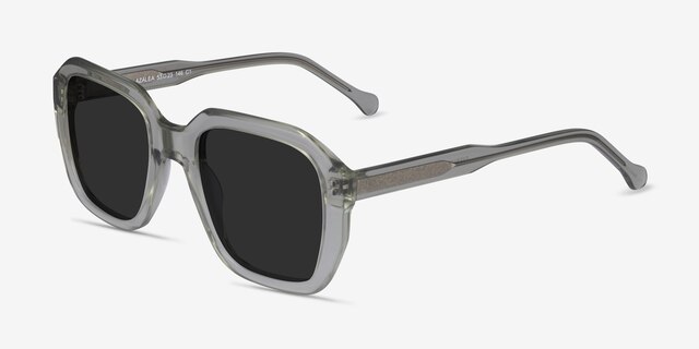 Azalea Clear Green AcetateSunglass Frames from EyeBuyDirect, Angle View