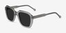 Azalea Clear Green AcetateSunglass Frames from EyeBuyDirect, Angle View