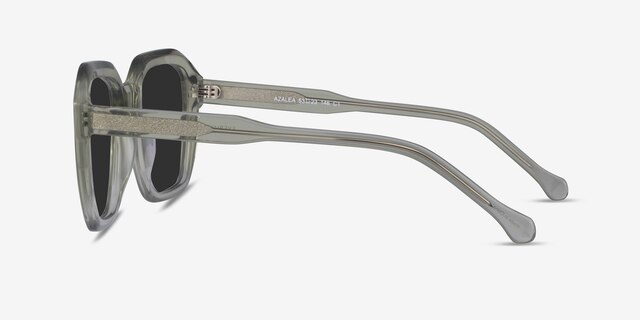 Azalea Clear Green AcetateSunglass Frames from EyeBuyDirect, Side View