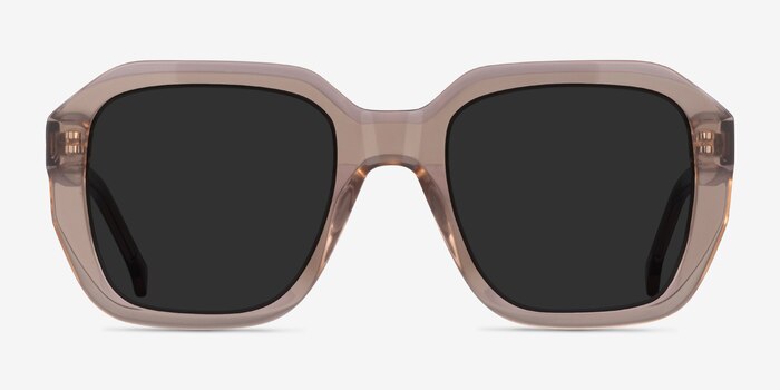 Azalea Clear Brown Acetate Sunglass Frames from EyeBuyDirect