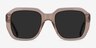 Azalea Clear Brown AcetateSunglass Frames from EyeBuyDirect, Front View
