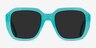 Azalea Turquoise Blue AcetateSunglass Frames from EyeBuyDirect, Front View