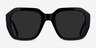 Azalea Black AcetateSunglass Frames from EyeBuyDirect, Front View