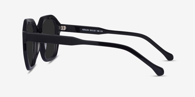 Azalea Black AcetateSunglass Frames from EyeBuyDirect, Side View