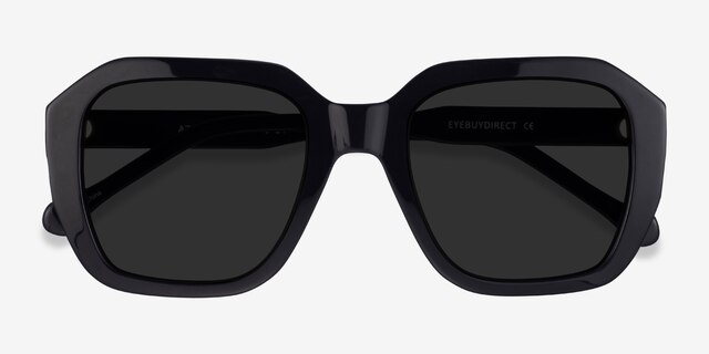Azalea Black AcetateSunglass Frames from EyeBuyDirect, Closed View