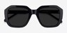 Azalea Black AcetateSunglass Frames from EyeBuyDirect, Closed View