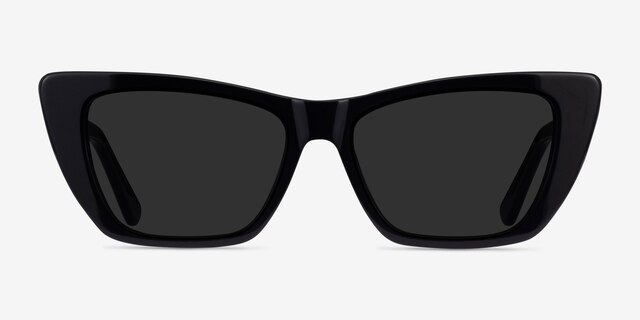 Milla Black AcetateSunglass Frames from EyeBuyDirect, Front View