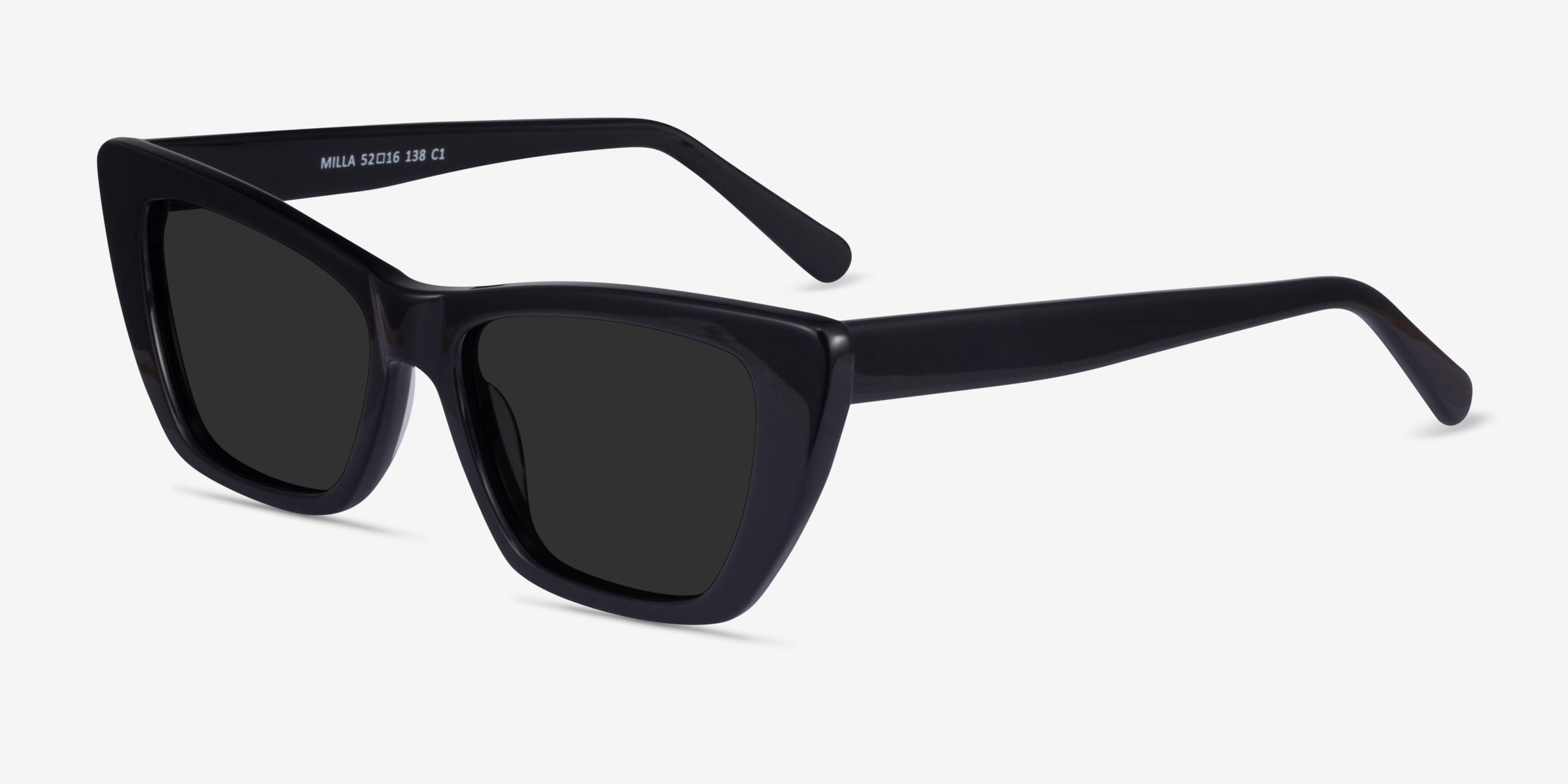 Milla - Cat Eye Black Frame Sunglasses For Women | Eyebuydirect Canada